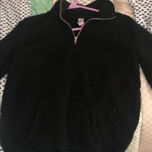 Fuzzy quarter zip